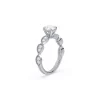 Classic Round Solitaire Vintage Inspired Engagement Ring Platinum or White Gold