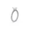 Classic Pear Solitaire Secret Halo Engagement Ring