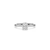 Classic Oval Solitaire Secret Halo Engagement Ring Platinum Gold