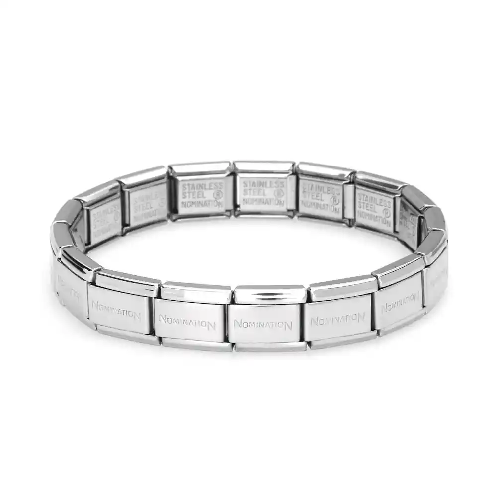 Base Nomination bracelet. Sterling Silver.