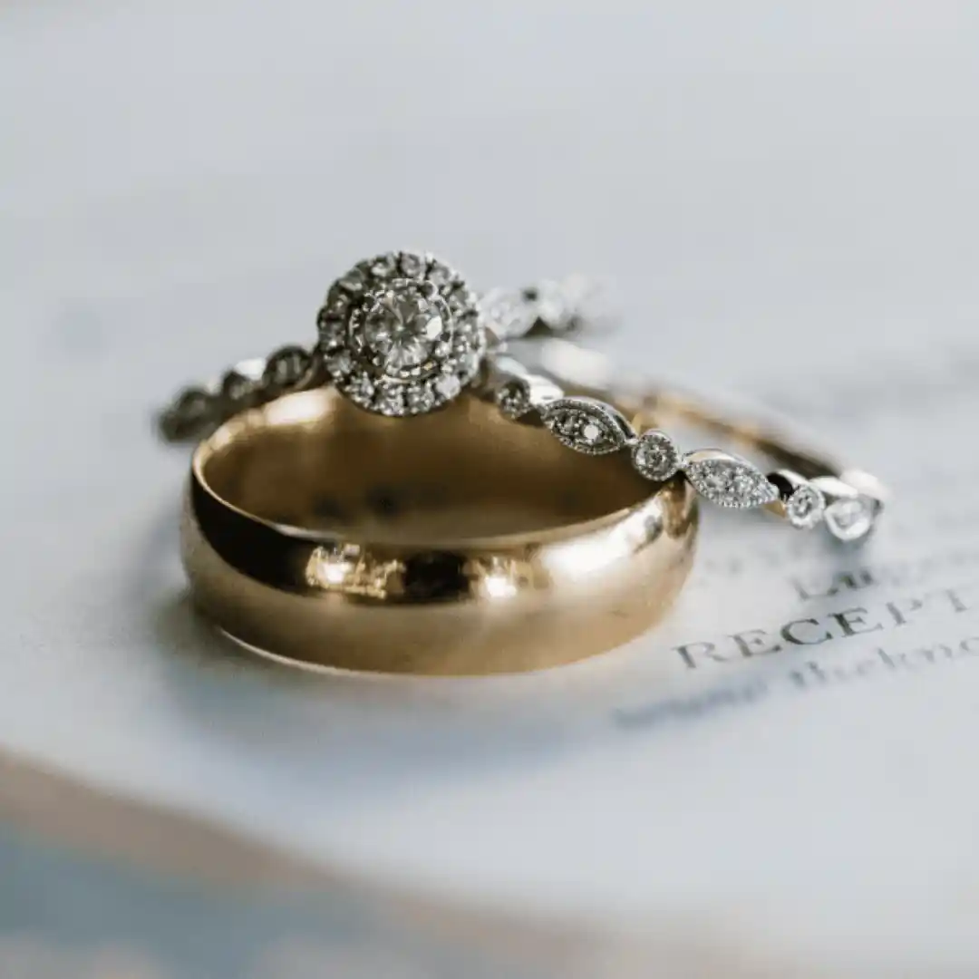 Remodel an old engagement ring into a custom halo bridal set.